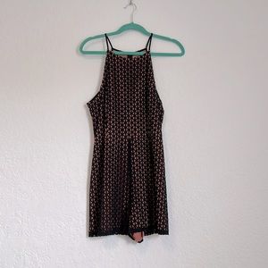 Geaometric shape fitted romper - party ready